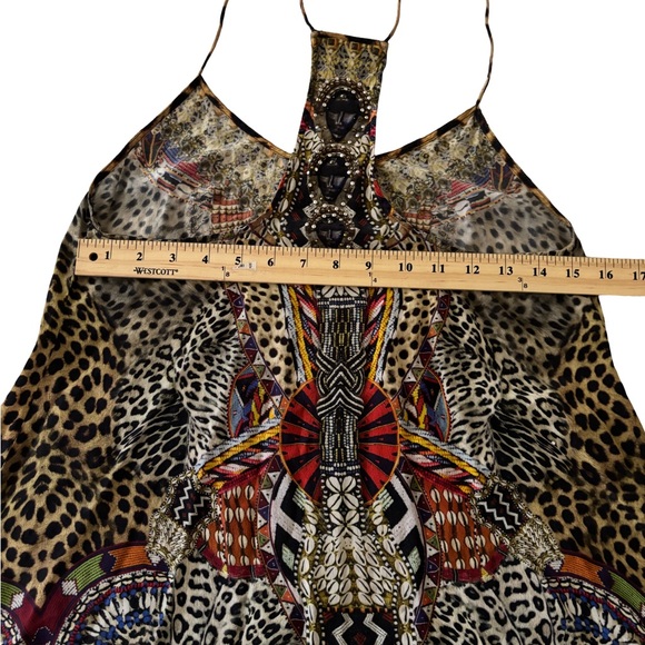 Camilla  Asymmetrical Sleeveless Silk top - Picture 6 of 16